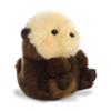 Aurora Playful Rolly Pet Smiles Sea Otter Stuffed Animal - Compact Size for On-The-Go Fun - for Adults, Kids, Birthdays, and Anniversaries - Brown 5 Inches view 3