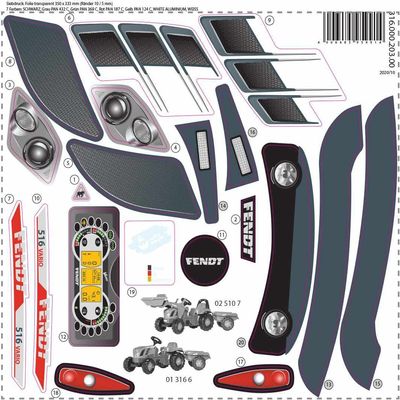 Sticker for rollyKid Fendt Vario 516