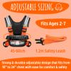 Hobble De Hoo Autism Safety Harness for Kids Ages 27  Secure Walking Harness for SEN & Neurodivergent Children (Orange) view 4