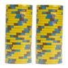 Claysmith Gaming Pack of 50 Poker Knights Poker Chips, Heavyweight 13.5-gram Clay Composite (1,000 Yellow) view 2