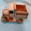 Handmade Wooden Early Model Toy Dump Truck view 1