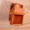 Handmade Wooden Early Model Toy Dump Truck view 2