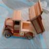 Handmade Wooden Early Model Toy Dump Truck view 3