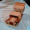 Handmade Wooden Early Model Toy Dump Truck view 4