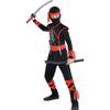 AMSCAN Shadow Ninja Halloween Costume for Boys, Medium, with Included Accessories , Black view 1