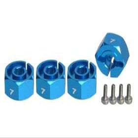 3Racing Wheel Adaptor (7mm) Thick for 1/10 On Road & Off Road #3RAC-WX127/LB