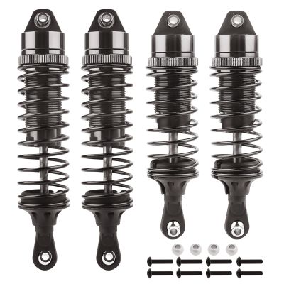HobbyPark RC Shocks for Traxxas Slash 2WD 4x4 Hoss Rustler Stampede Bandit VXL Nitro Shock Absorber Damper Set 1/10 Upgrades Parts Replace of 5862 (Gray)