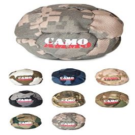 Camo Ammo Footbag 14 Panel Steel Pellet/Ground Rubber Filled Footbag, Assorted Colors