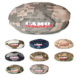 Camo Ammo Footbag 14 Panel Steel Pellet/Ground Rubber Filled Footbag, Assorted Colors