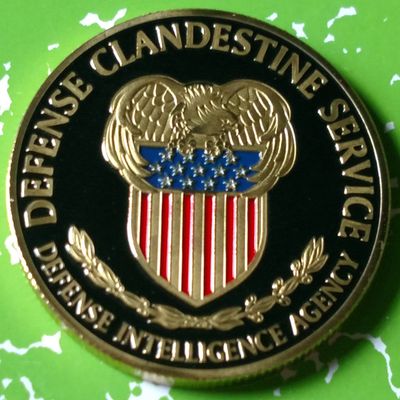 US Defense Clandestine Service Military Colorized Challenge Art Coin