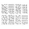 French Bull Silver Foil Letter and Number Banner Stickers, 8x5 view 2