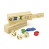 Jeujura JeujuraJ8192 421 Game in Wooden Box, Multi-Color view 1