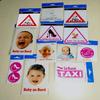 carstyling XXL Sticker Baby on Board Triangular 115 x 130 mm view 2