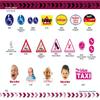 carstyling XXL Sticker Baby on Board Triangular 115 x 130 mm view 4