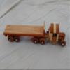 Handmade Wooden 1930's Flat Bed Toy Truck view 3