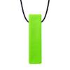 Chew Jewelry Brick Stick XT Sensory Chew Necklace by ARK (Extra Tough, Lime Green, Smooth) view 1