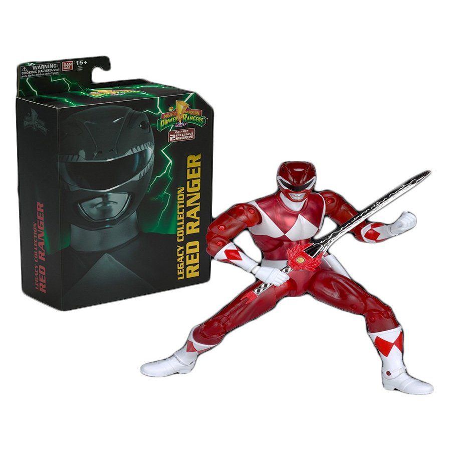 Power Rangers SDCC 2016 BANDAI Mighty Morphin Legacy Collection - RED Ranger!!