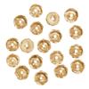 Glass Cut Bead Wheel Light Topaz Iridescent 6 x 3 mm Box of 40 view 1