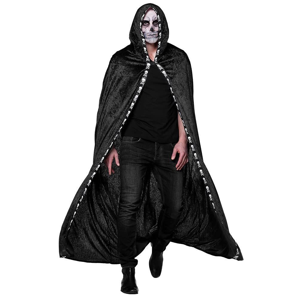 Boland 71011  Cape with Skulls for Adults, Other Toys