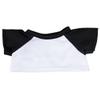 White Tee w/Black Sleeve Fits Most 8"-10" Webkinz, Shining Star and 8"-10" Make Your Own Stuffed Animals and view 1