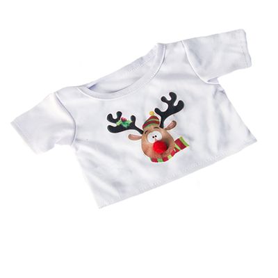 Reindeer T-Shirt Fits Most 14"-18" Your Own Stuffed Animals