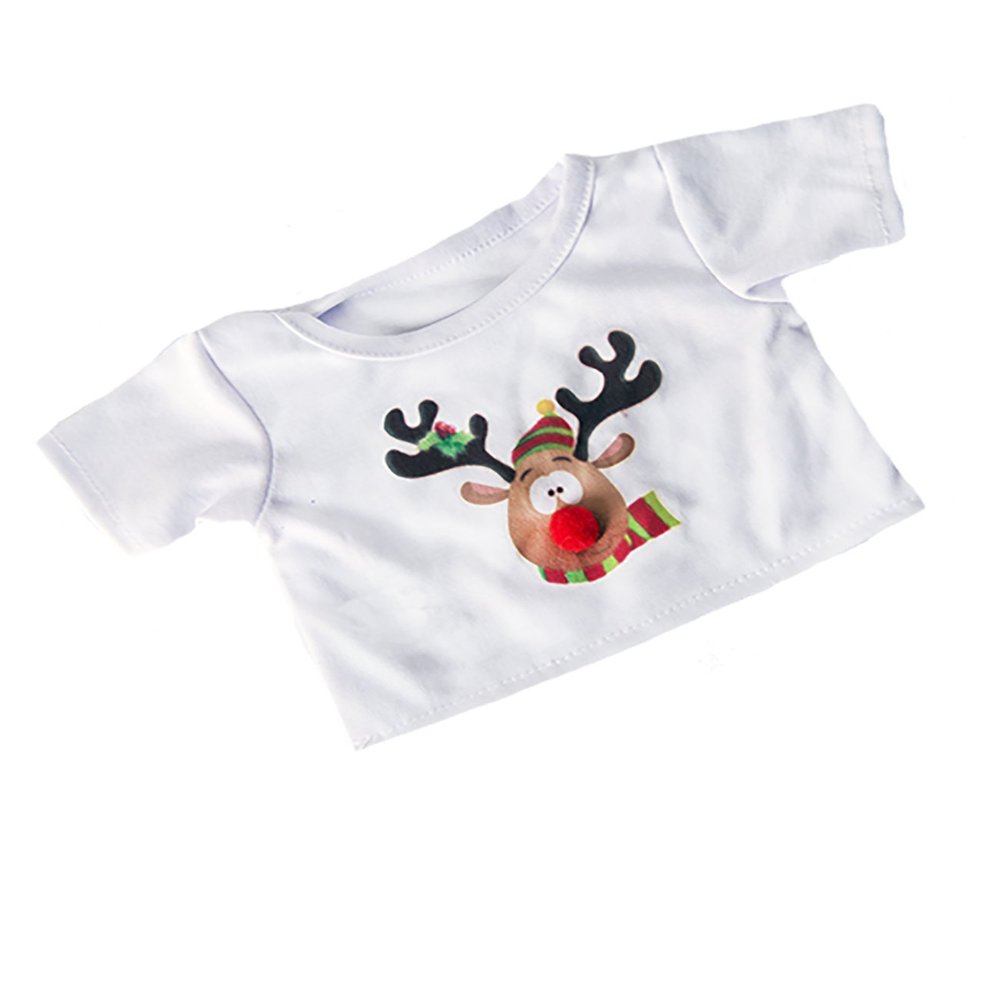 Reindeer T-Shirt Fits Most 14"-18" Your Own Stuffed Animals