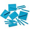 hand2mind Blue Plastic Base Ten Blocks Rods Set, Place Value Blocks, Counting Cubes, Base 10 Math Manipulatives, Teacher Supplies for Math Classroom, Montessori Math Materials (Set of 50) view 3