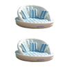 2-Pack Swimline Solstice Inflatable 3-Person AquaSofa Rafts + Pump | 2 x 15135HR view 1