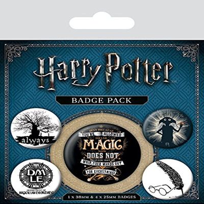 Pyramid International Harry Potter Symbols Badge, Multi-Colour, 10 x 12.5 x 1.3 cm