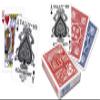 2 Decks of TALLY HO No 9 Original Fan Back Playing Cards RED and Blue view 1