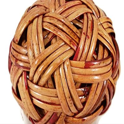 perfect2desire Rattan Ball Sepak Takraw Sport Kick Ball Rattan Wood Hademade Handcraft Style Antique