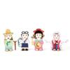 Korea Character Papertoy - Woman Diver & Princess Baridegi & A packmen & A dance in buddhist Attire view 1