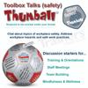 Trainers Warehouse Toolbox Talks Safety Thumball Teambuilding Tool - 6" Red Icebreaker Game | Team Building Activity - Ensure Safe Workplaces | 32 Conversation Prompts view 3