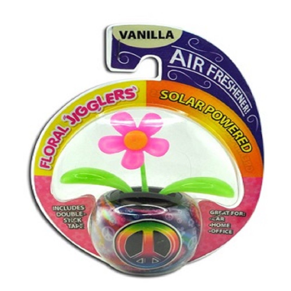 Novelty Inc. Solar Powered Dancing Flower w/Air Freshener - One Item w/Random Color and Design