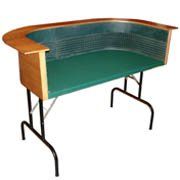 AccuCraps Curved-Wall Craps Practice Table - Foam Underlayment