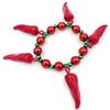 BBD Hot Chili Red & Green Pepper Bracelet Halloween Mardi Gras Cajun Carnival Festival New Orleans view 1