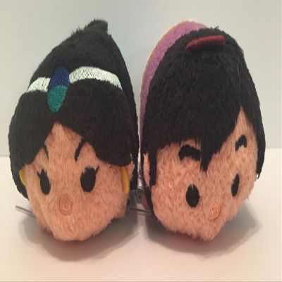 Disney Aladdin & Jasmine Mini Tsum Tsum's 3.5" Plush (Aladdin Collection)
