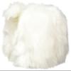 Angora rabbit leg stuffed M size White view 2