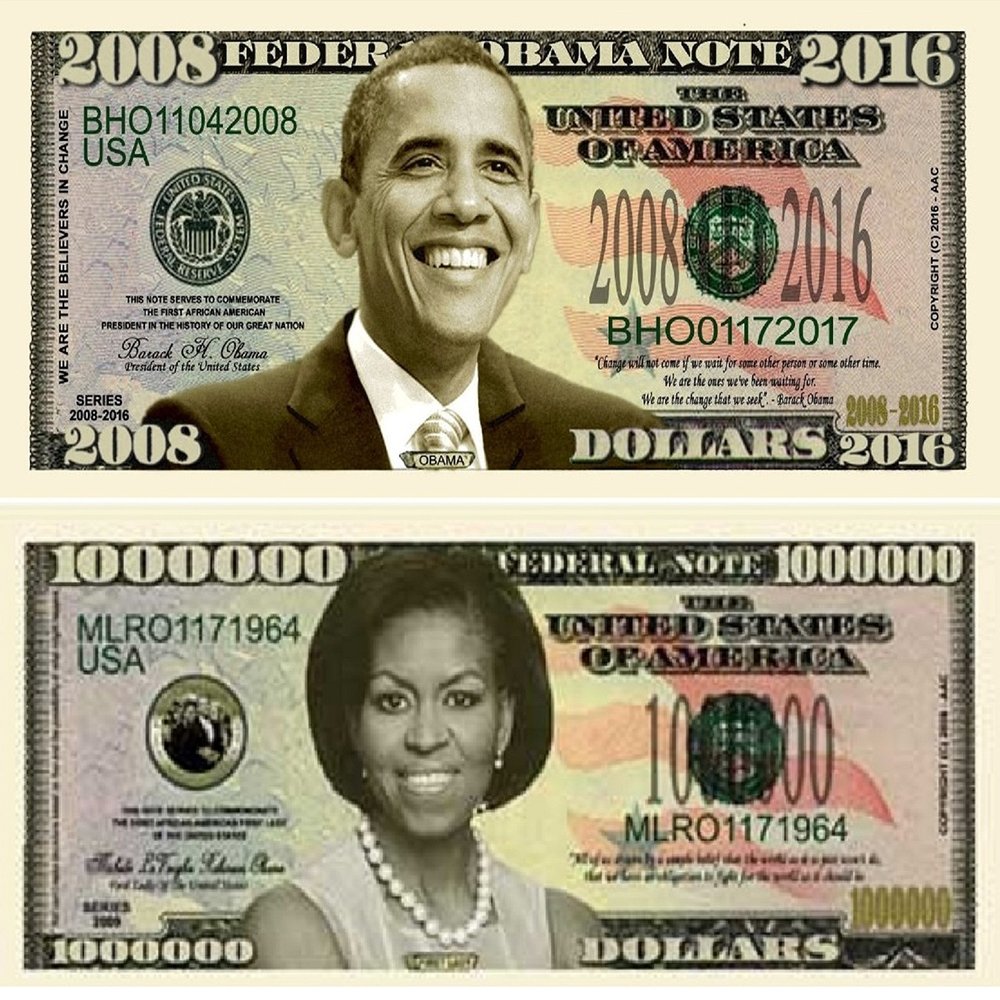 ACC Farewell Mr President - Barack & Michelle Commemorative Bills