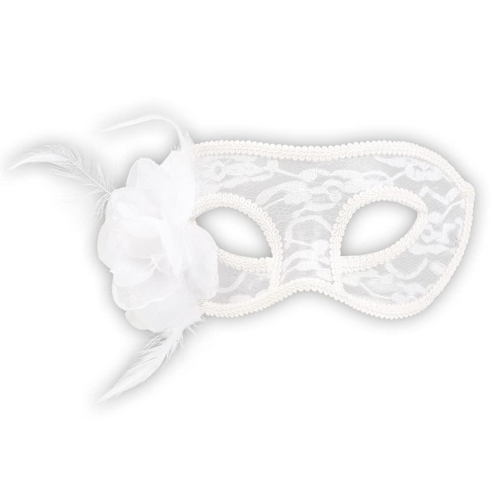 Boland 97529 Mystique Lace Eye Mask, White