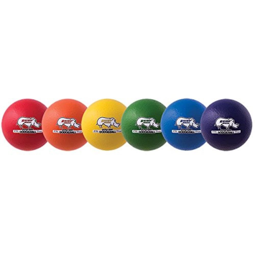 Champion Sports Rhino Skin Low Bounce Ultra Grip Dodgeball Set