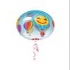 15" Smiley Face Hot Air Balloons Clear Orbz view 1