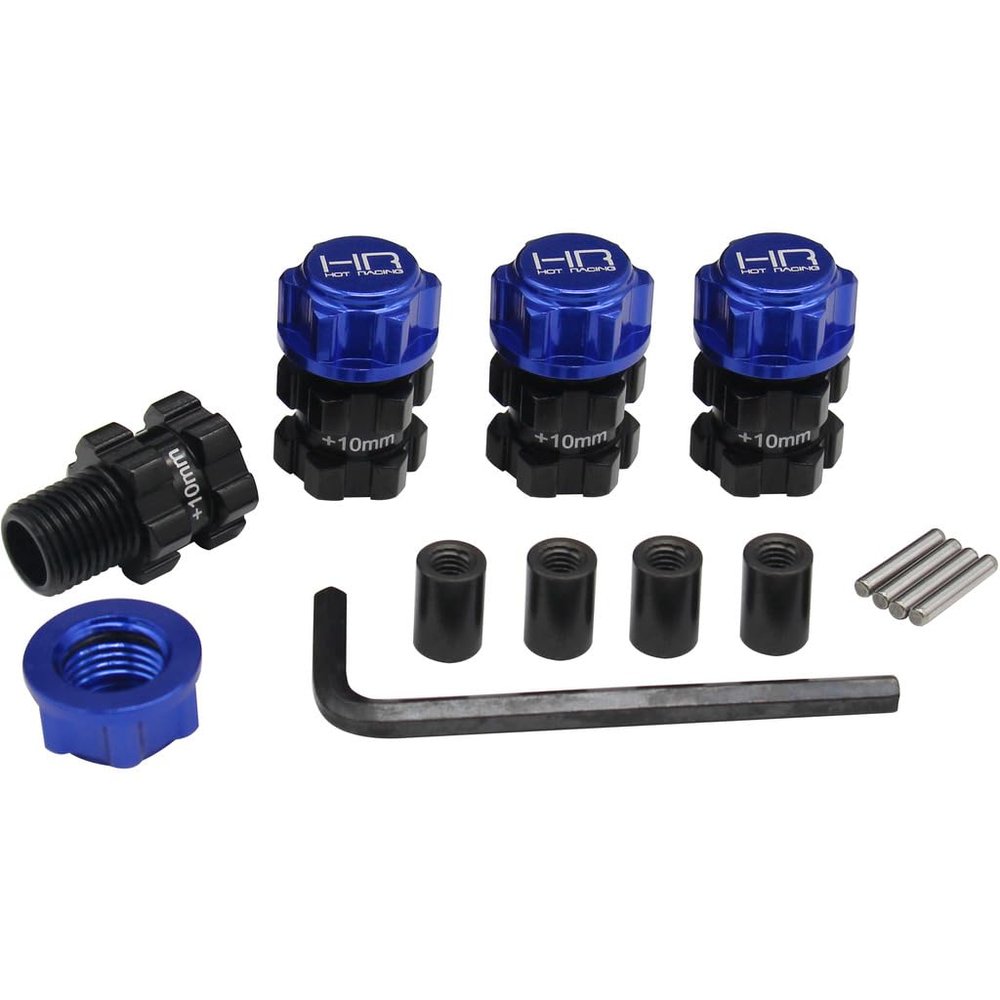 Hot Racing ERV10X06 Aluminum +10mm 17mm Hubs TRA Mt