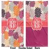 Personalized Mums Flower Baby Blanket (Double Sided) view 2
