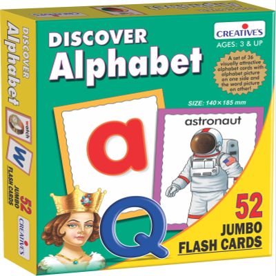 CREATIVE EDUCATIONAL 0454 "Discover Alphabet Flash Card Game