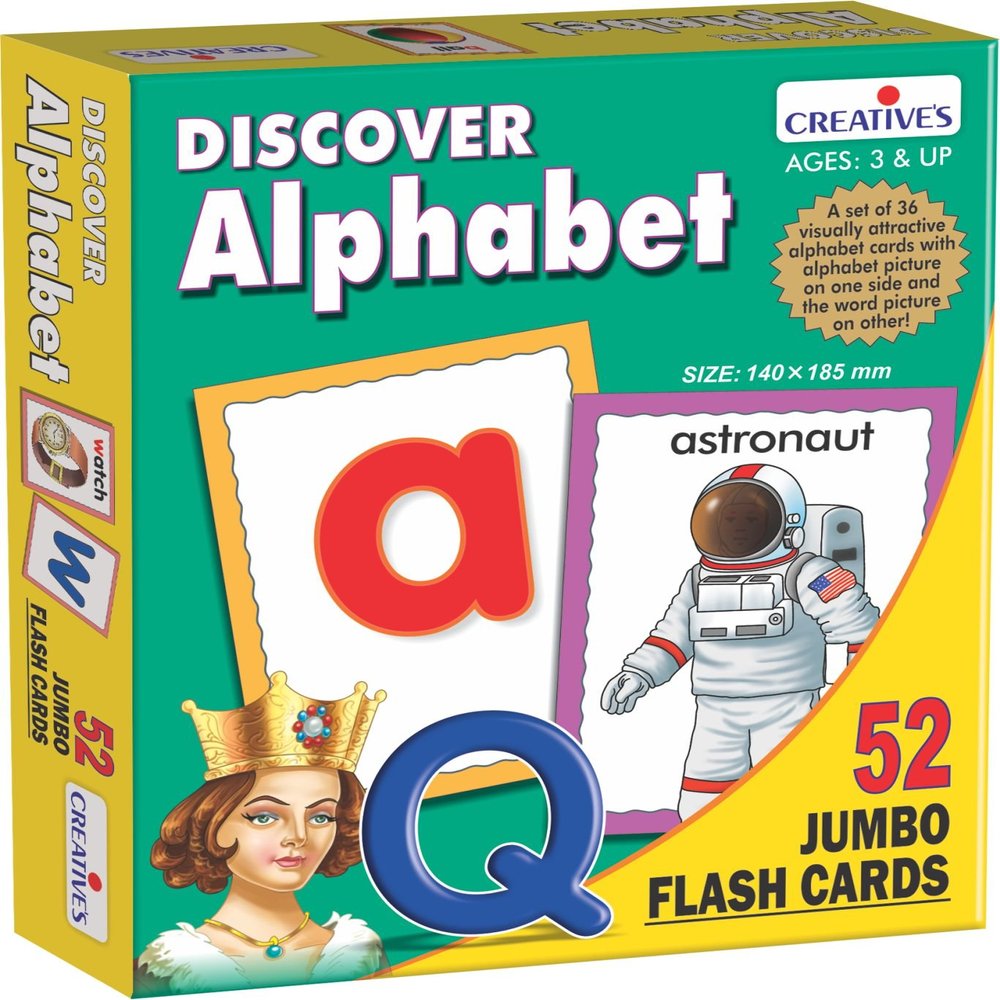 CREATIVE EDUCATIONAL 0454 "Discover Alphabet Flash Card Game