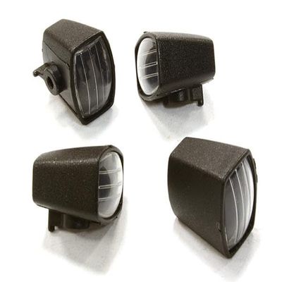 Integy Realistic Spot Light (4) w/o LED, Plastic Housing for 1/10 & 1/8 Scale
