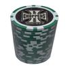 Vegas Gaming Poker Chips - (1000) Chopper Green 11.5 g Clay Composite view 2