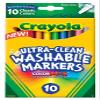 Crayola Ultra-Clean Fine Line Washable Markers, Color Max, 10 Count view 1