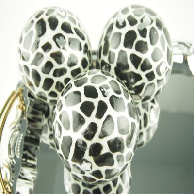 rackcrafts.com Capiz Large Balls Orbs Spheres Wild African Safari Cheetah Giraffe Tiger Leopard Zebra (Cheetah)